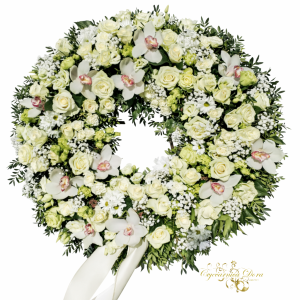 Bijelo - zeleni puni vijenac